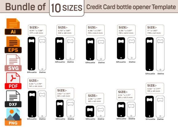 Download Card Shape Keychain Key Bottle Opener - Premium Bundle