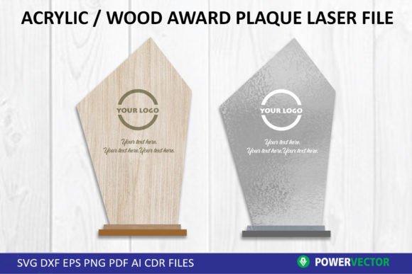Download Trophy Laser File | Plaque Award Shape - Premium Bundle