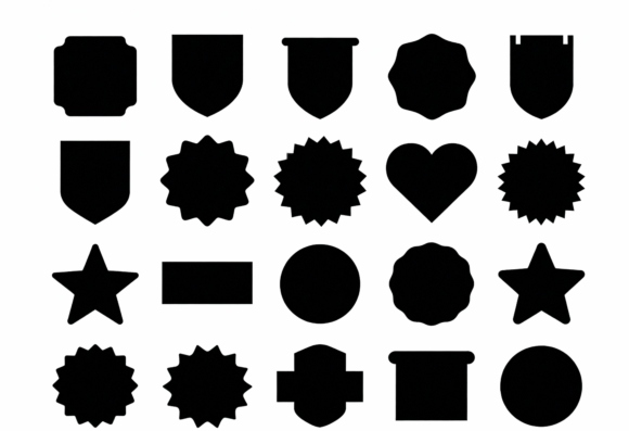 Download Badge Shapes SVG Clipart - Shape Collection