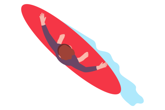 Download Surfboard Sportsman Top View. Man Stand - Sportsman Collection