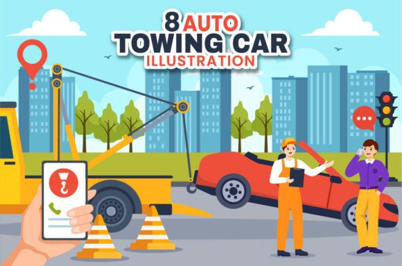 Download 8 Auto Towing Car Illustration - Auto Collection