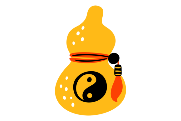 Download Calabash Gourd Icon. Chinese Feng Shui C - Feng shui Collection
