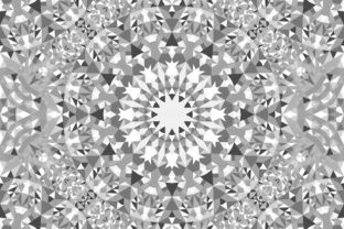 Download Seamless Grey Triangle Mandala Pattern - Triangle mandala Collection