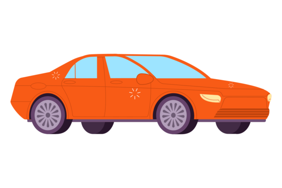 Download Red Sedan Car Icon. Modern Road Auto - Auto Collection