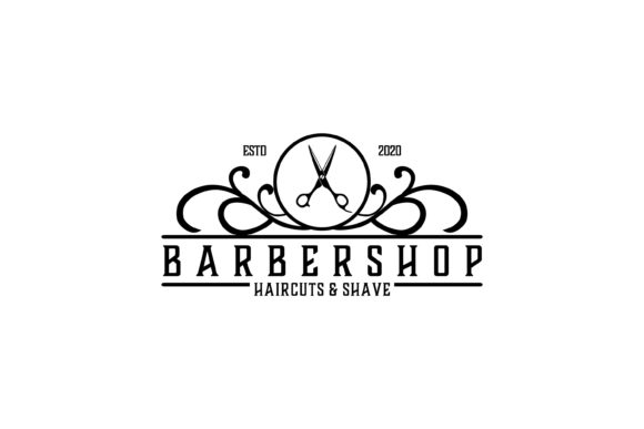 Download Barbershop Simple Minimalist Logo Design - Shop Collection