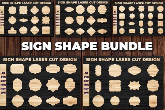Download Laser Die Cut Sign Shape SVG Bundle - Premium Resources